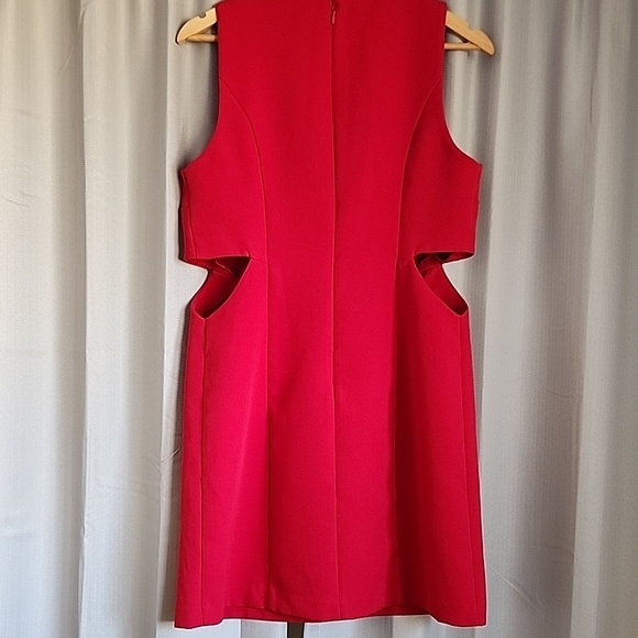 Mare Mare x Anthropologie Red Shift Dress with Cut Out Details - Picture 3 of 5